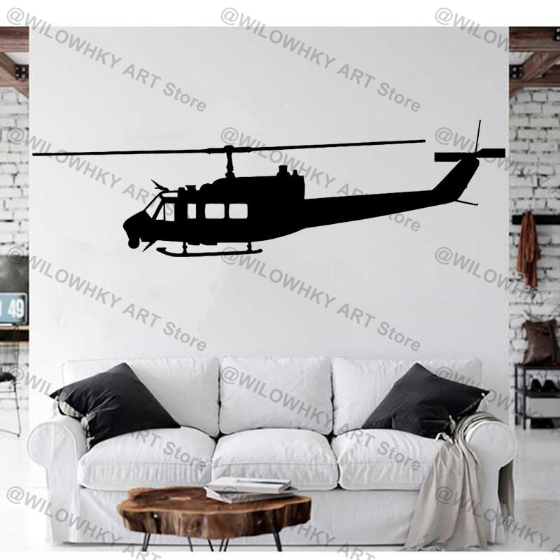 Lighting Mcqueen Bedroom Decor - Military Aviation Aircraft Helicopter Sticker Bell