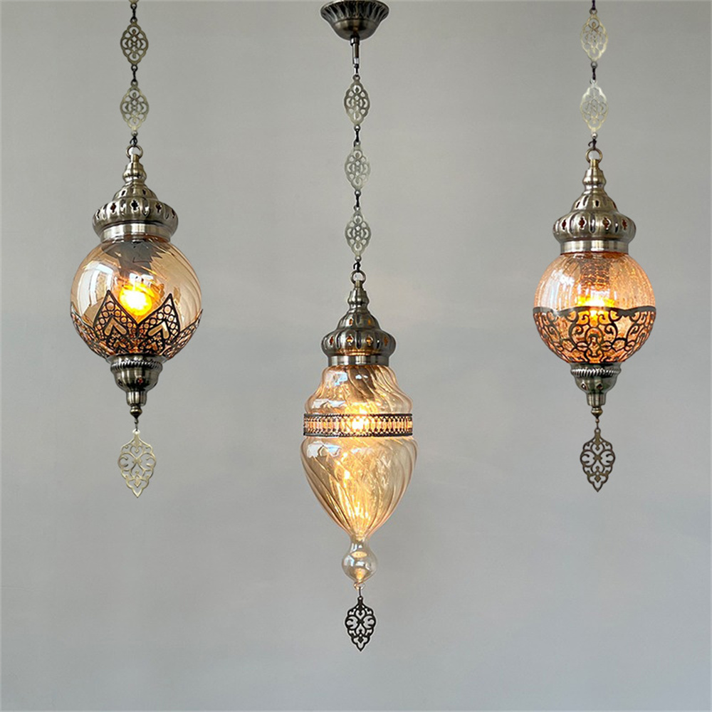 Lighting Decor Store - Dubai Retro Style Handmade Glass Pendant
