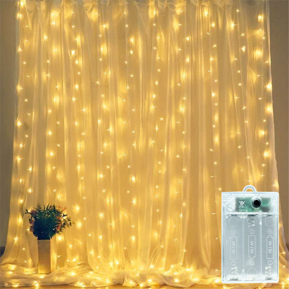 Fairy Light Curtain - Battery Power LED Curtain Fairy Light