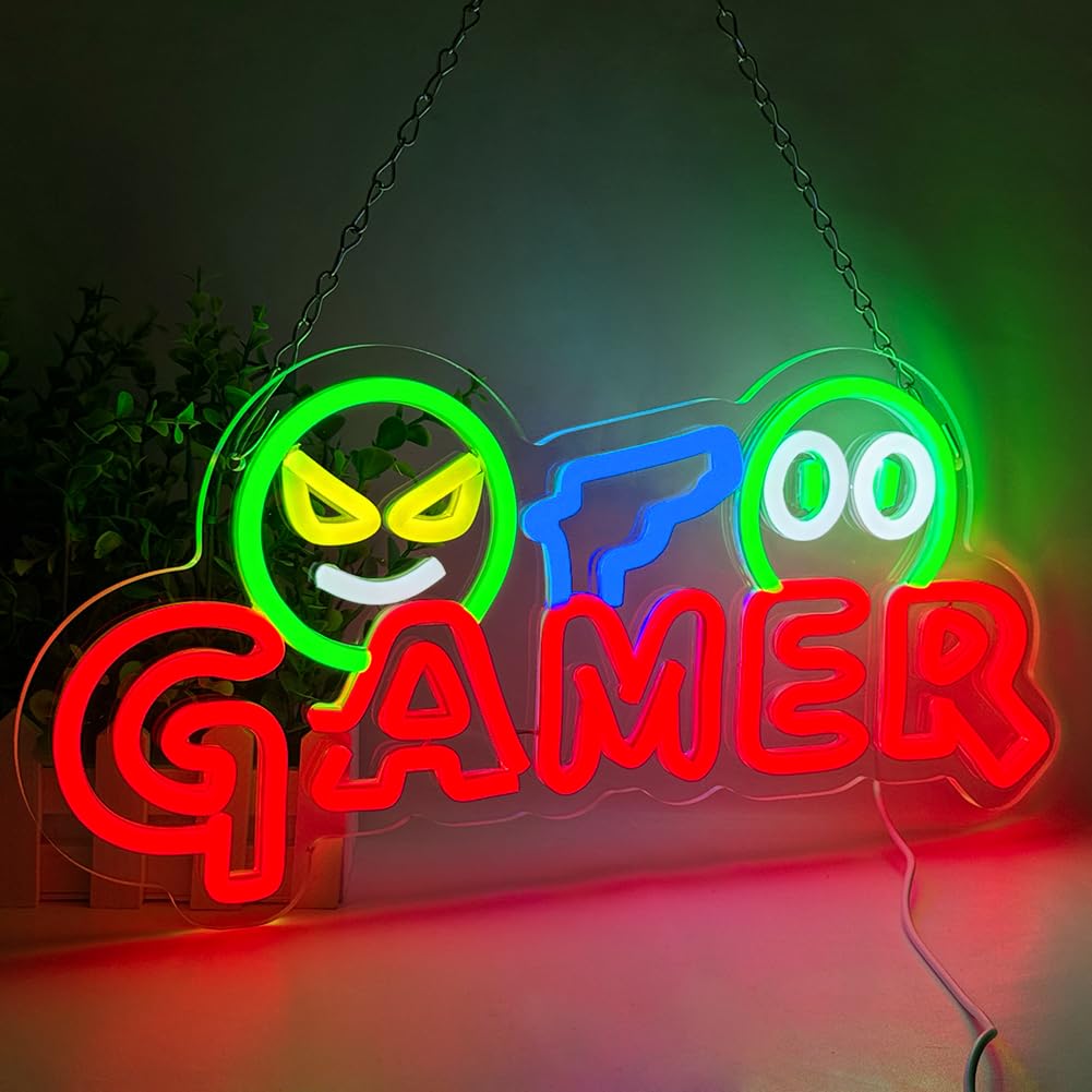Gamer Neon Sign LED Wall Light - Lighting Decoration Wedding 评论和价格
