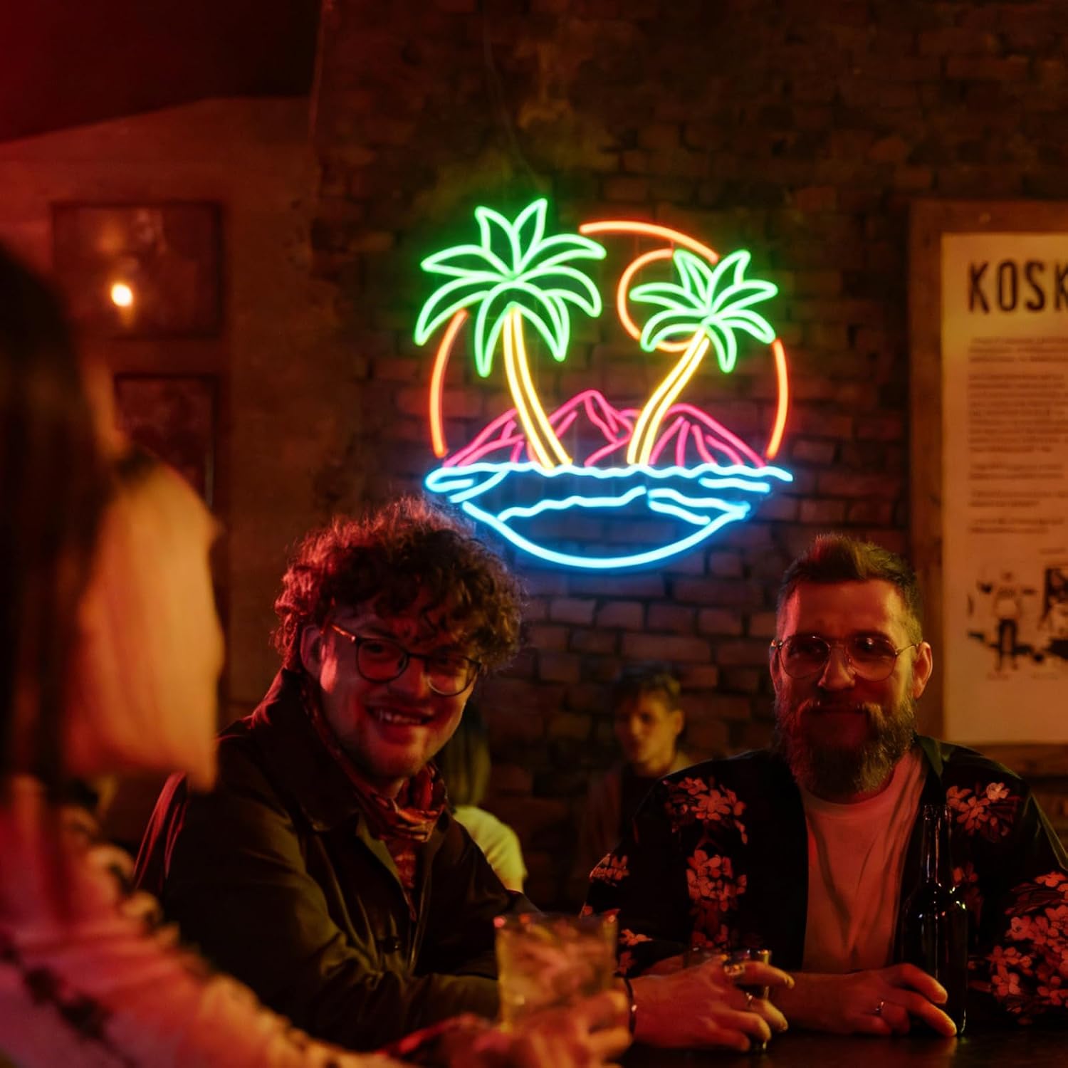 Tropical  Palm Tree LED Neon S - Lighting Decor Rentals 评论和价格