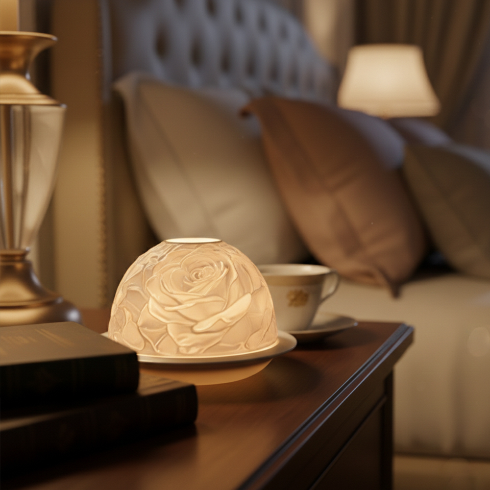 Elegant Rose Porcelain Candle  - Lighting Decoration Wedding 评论和价格