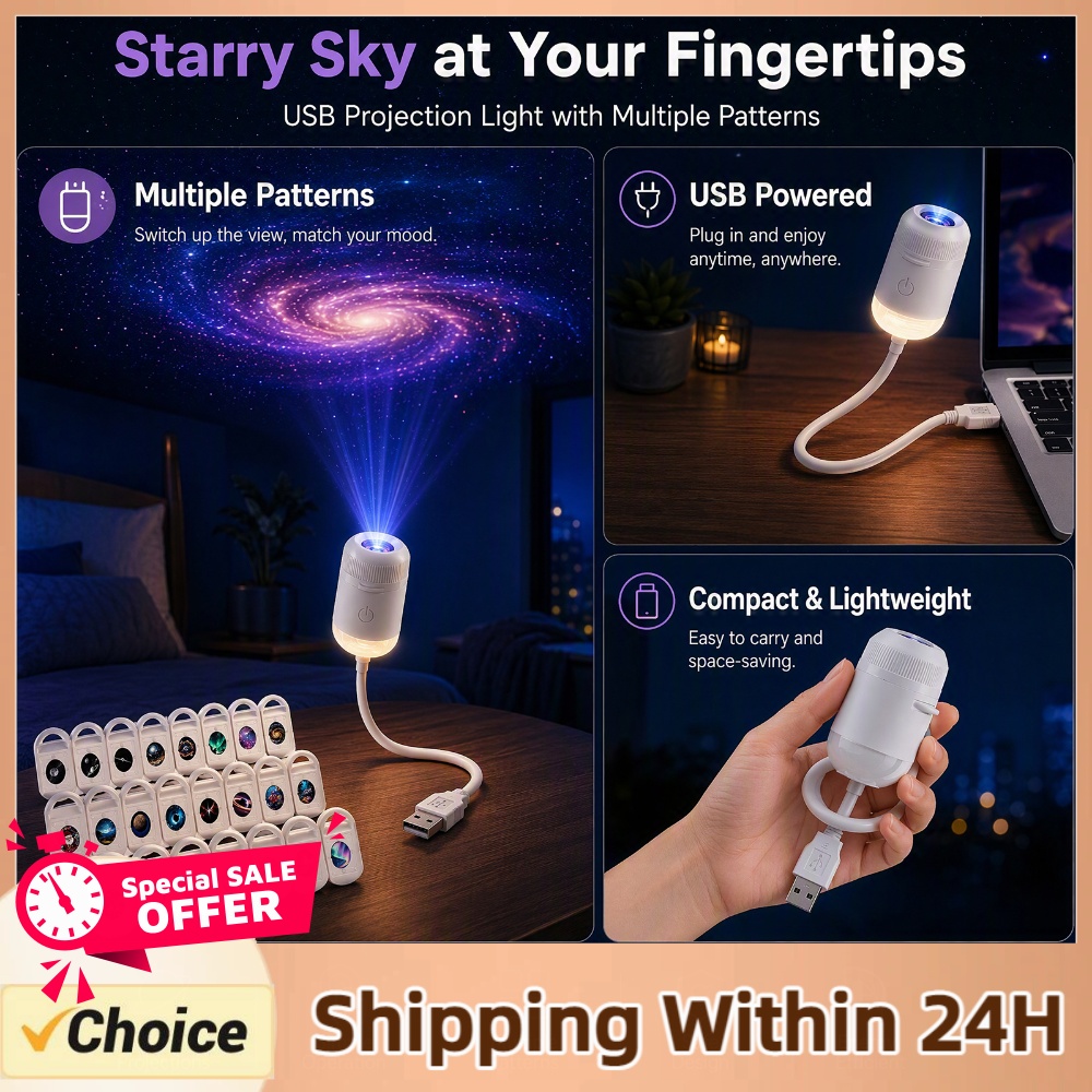 USB Starry Sky Projector Lamp  - Lighting Decoration For Home 评论和价格