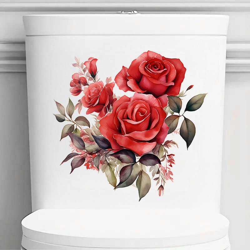T2345# Beautiful Red Roses Sti - Lighting Mcqueen Bedroom Decor 评论和价格