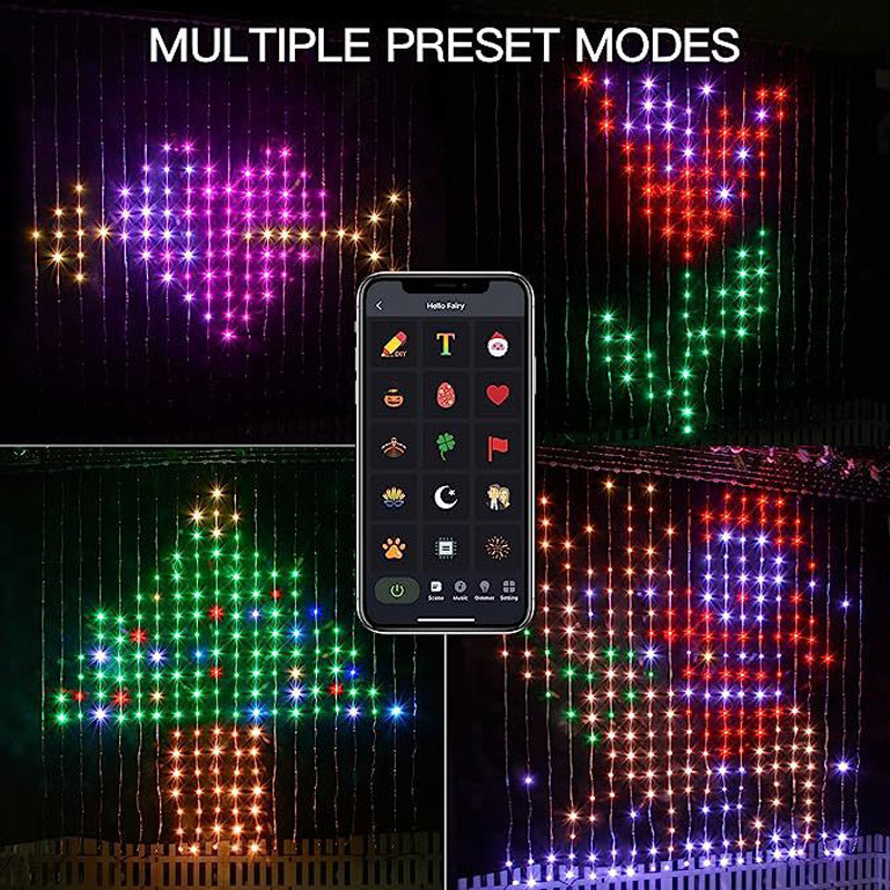 Festive LED Curtain Fairy Ligh - Fairy Light Curtain 评论和价格