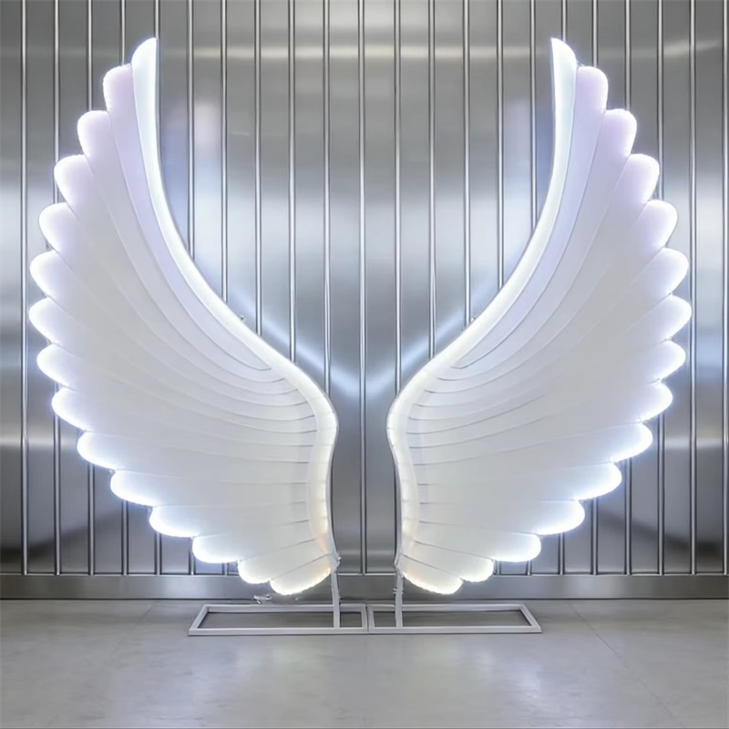Glowing Angel Wings Light Prop - Lighting Decoration Wedding 评论和价格