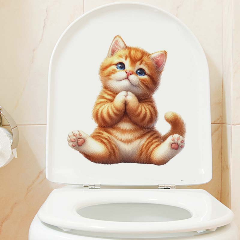 Yoga Cat  Wall Sticker Removab - Lighting Mcqueen Bedroom Decor 评论和价格