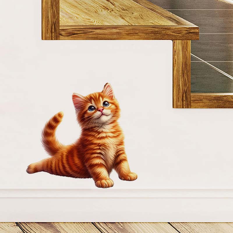 Yoga Cat  Wall Sticker Removab - Lighting Mcqueen Bedroom Decor 评论和价格