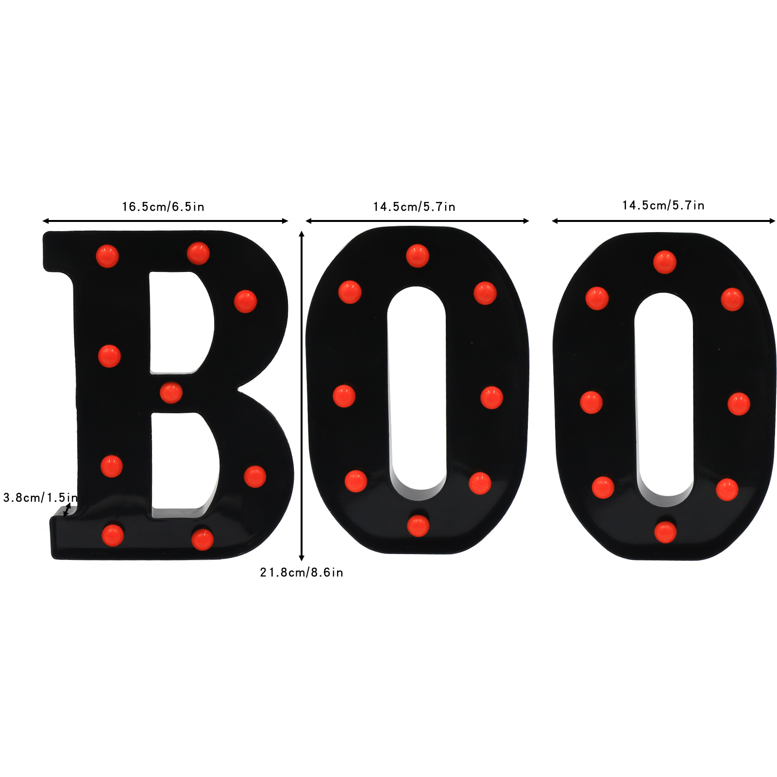Halloween Decor Indoor-3 LED M - Light Up Letters Marquee 评论和价格