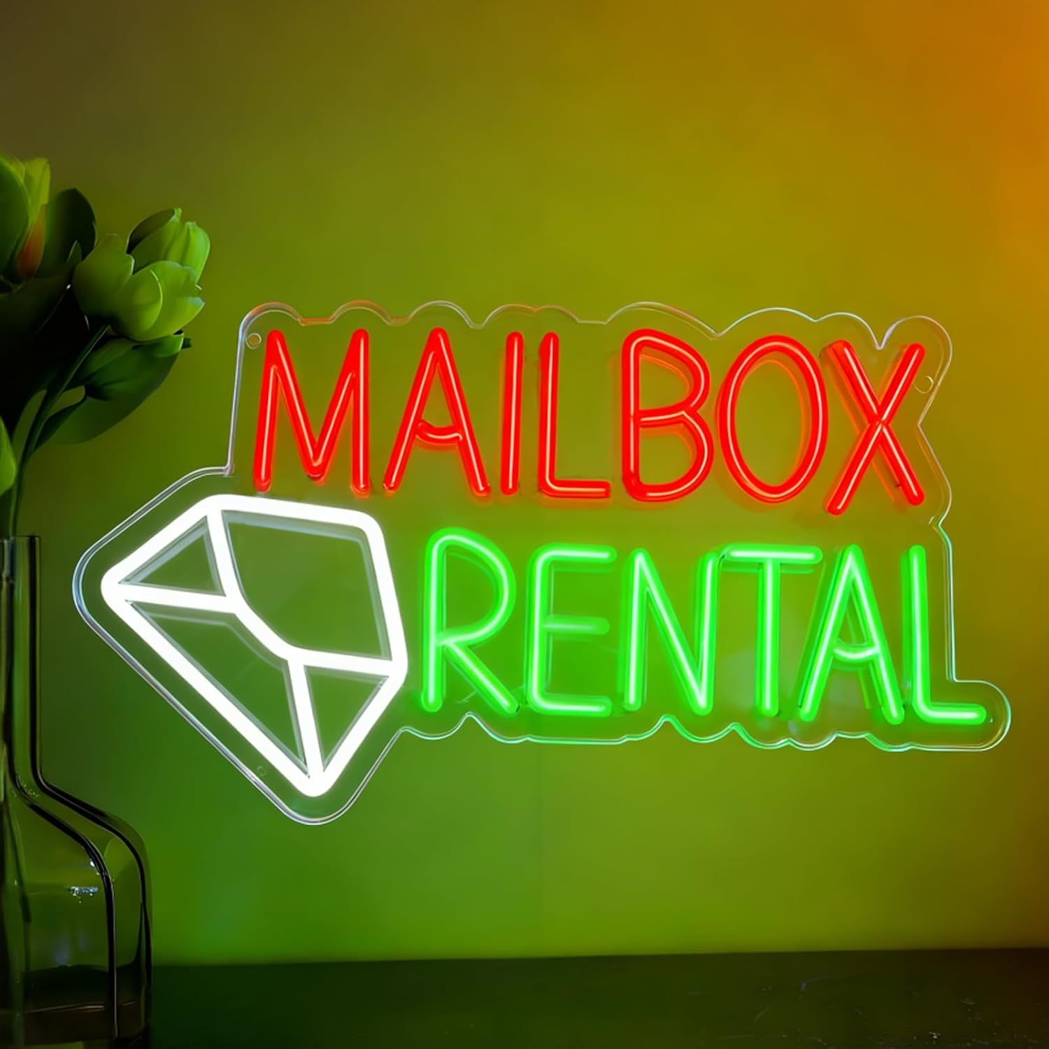 Mailbox Rental LED Neon Sign U - Lighting Decor Rentals 评论和价格