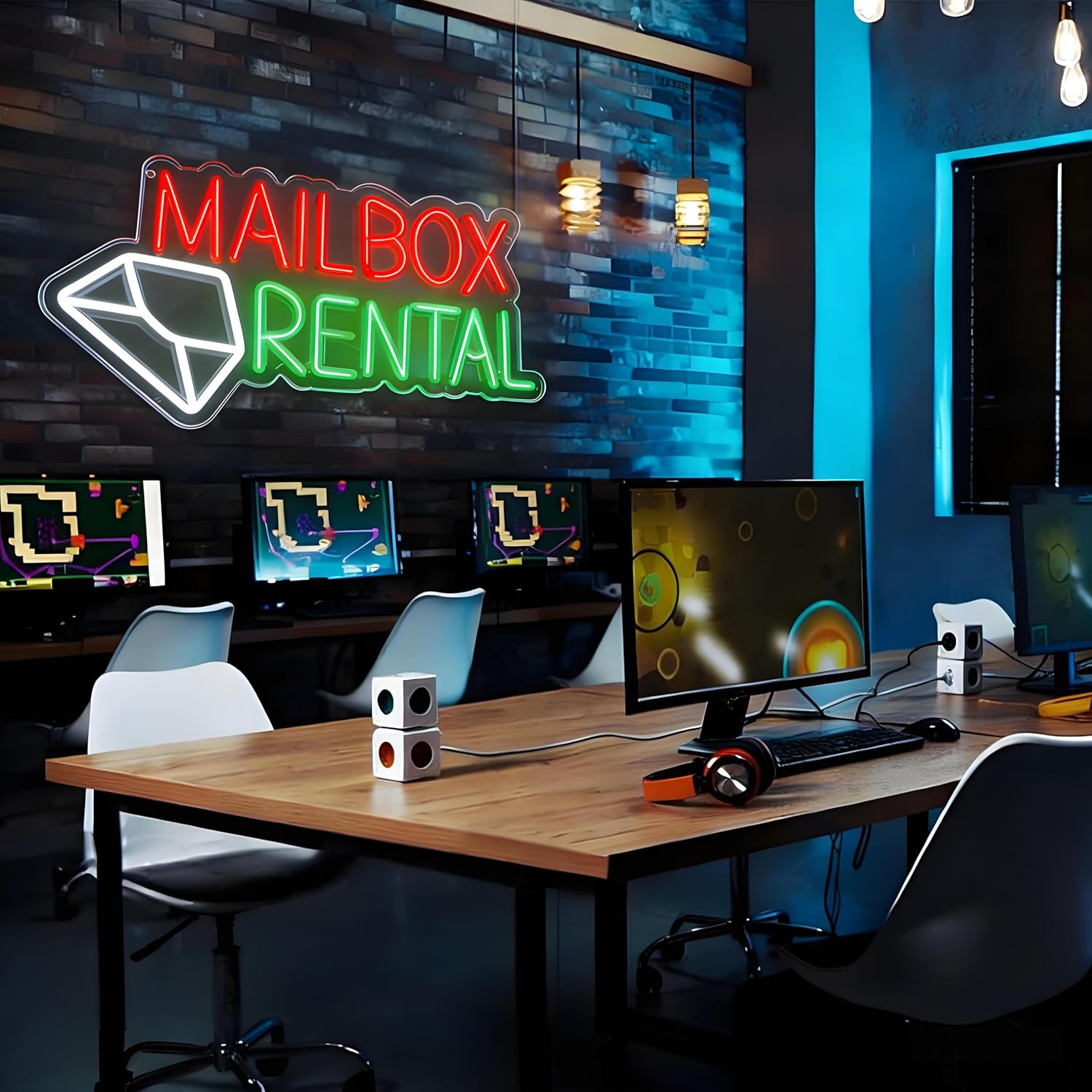Mailbox Rental LED Neon Sign U - Lighting Decor Rentals 评论和价格
