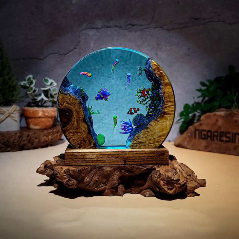 Ocean Aquarium Organism Resin  - Lighting Decoration Wedding 评论和价格