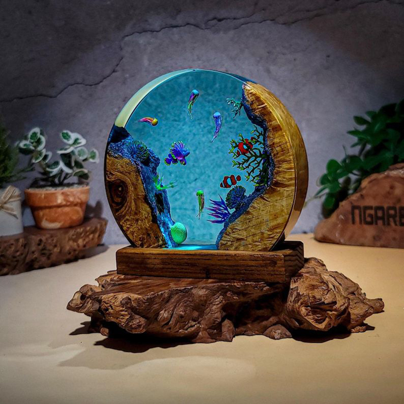 Ocean Aquarium Organism Resin  - Lighting Decoration Wedding 评论和价格