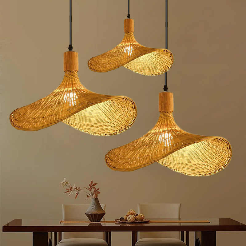 New Chinese Zen Bamboo Woven P - Lighting Decor Rentals 评论和价格