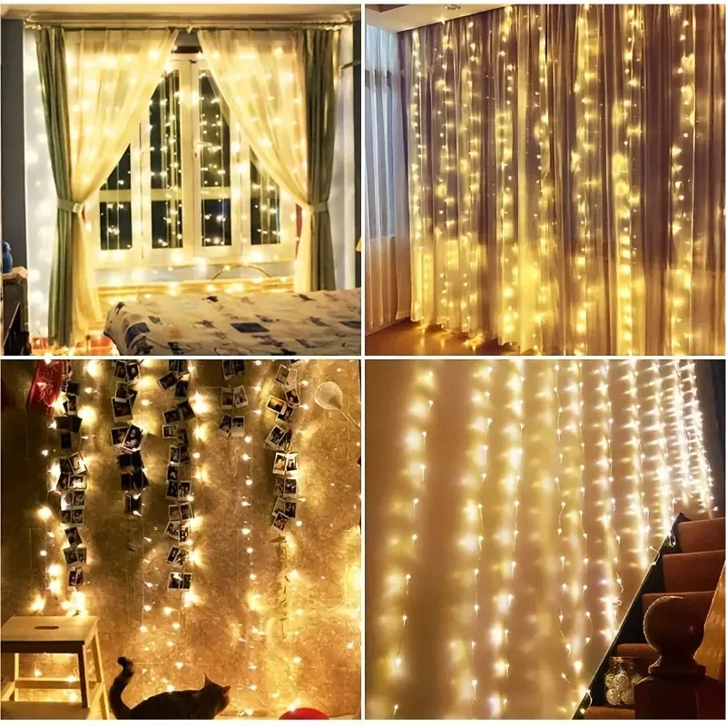 3M-6M Christmas Decoration Rem - Fairy Light Curtain 评论和价格