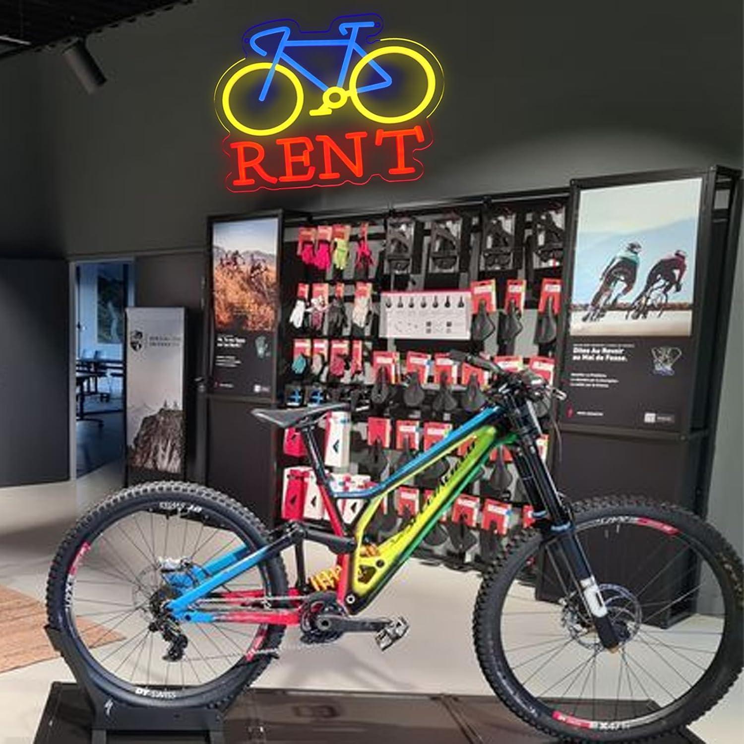 Bicycle Rent Neon Sign USB Dim - Lighting Decor Rentals 评论和价格