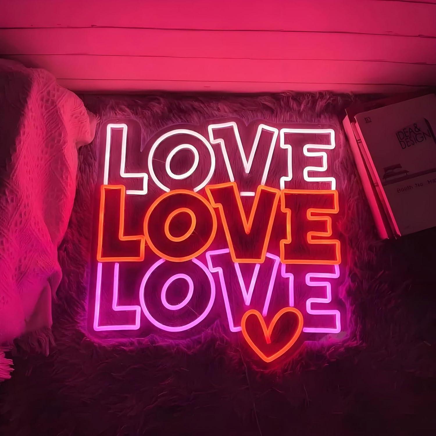 Love Neon Sign USB Dimmable LE - Lighting Decoration Wedding 评论和价格