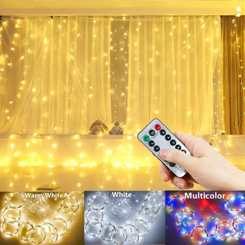 3/4/6m Curtain LED String Ligh - Fairy Light Curtain 评论和价格