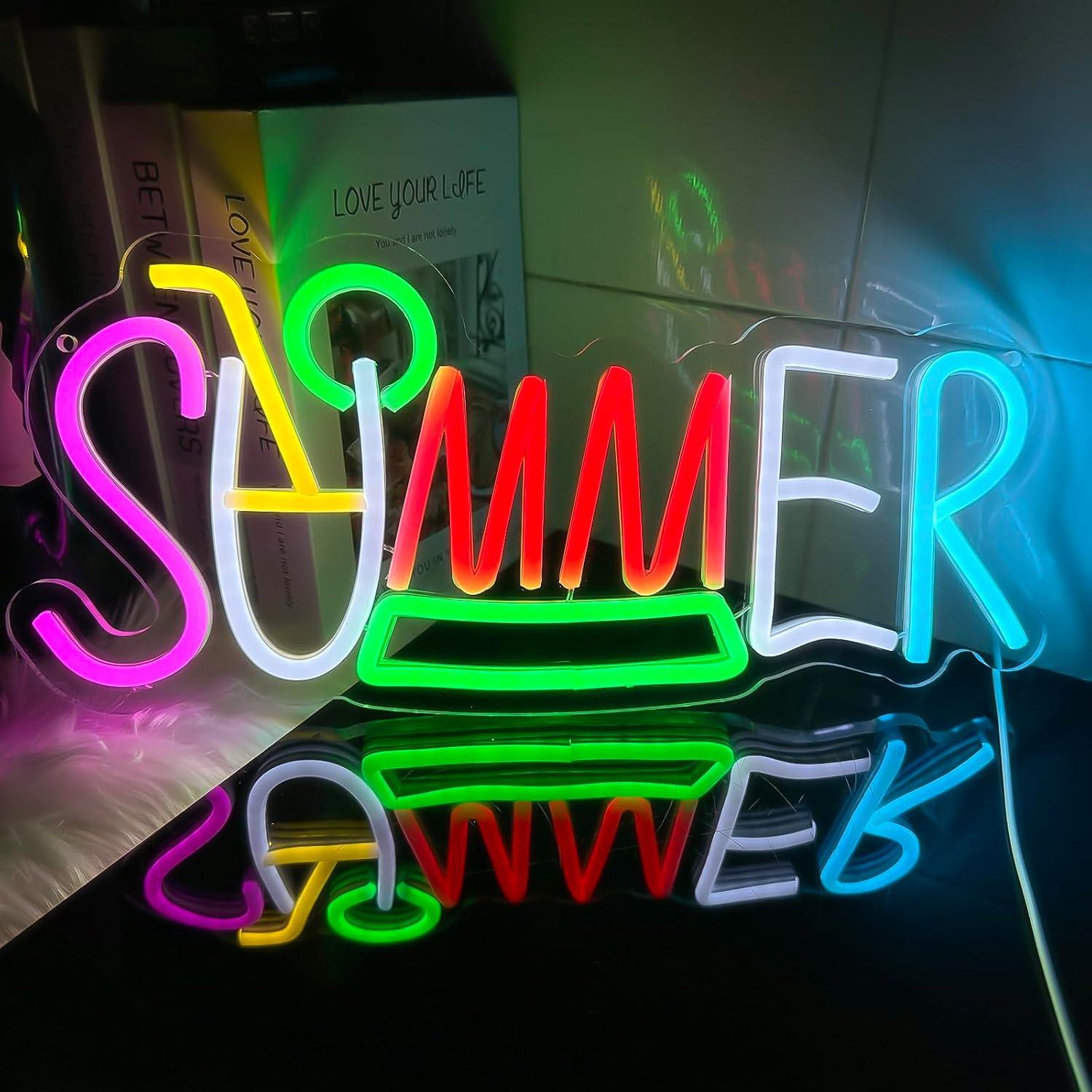 Summer Neon Sign USB Powered L - Lighting Decor Rentals 评论和价格