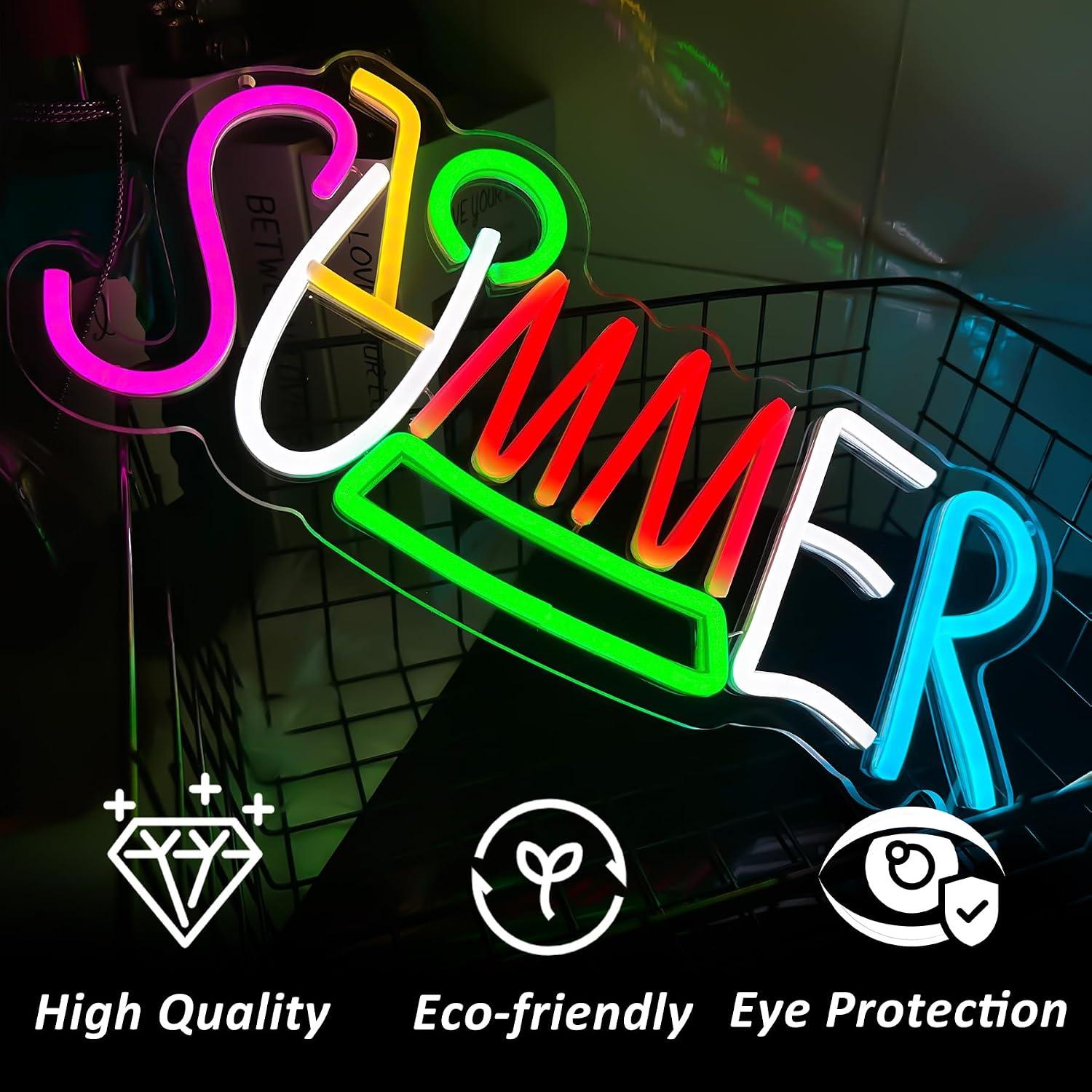 Summer Neon Sign USB Powered L - Lighting Decor Rentals 评论和价格