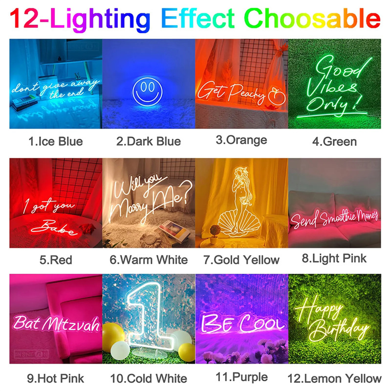 Custom Led Neon Signs LED Ligh - Lighting Decoration Wedding 评论和价格