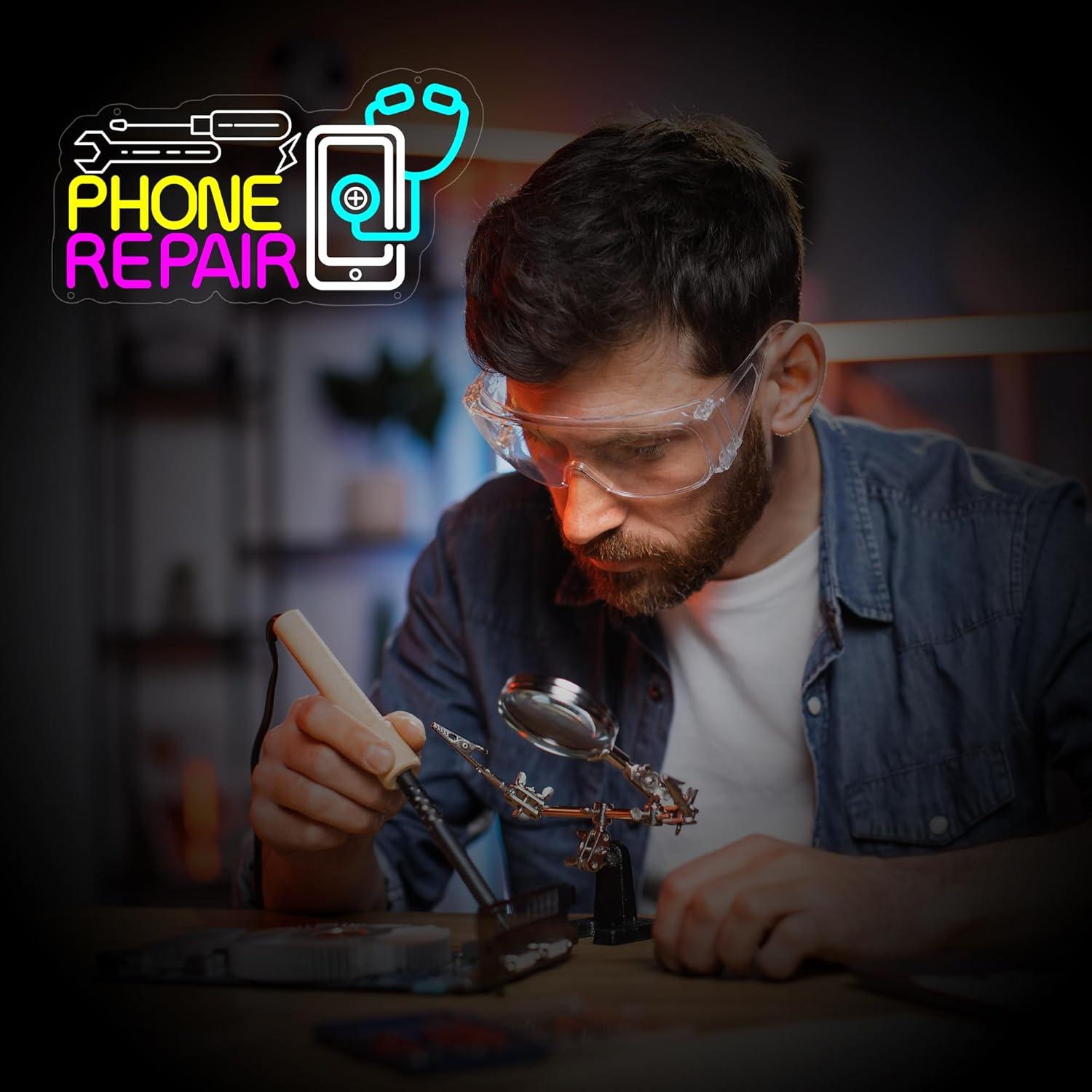 Phone Repair Neon Sign USB Dim - Lighting Decor Store 评论和价格