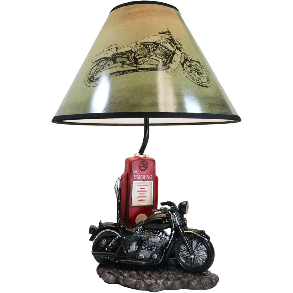 Vintage Retro Black Motorcycle - Lighting Decoration For Home 评论和价格