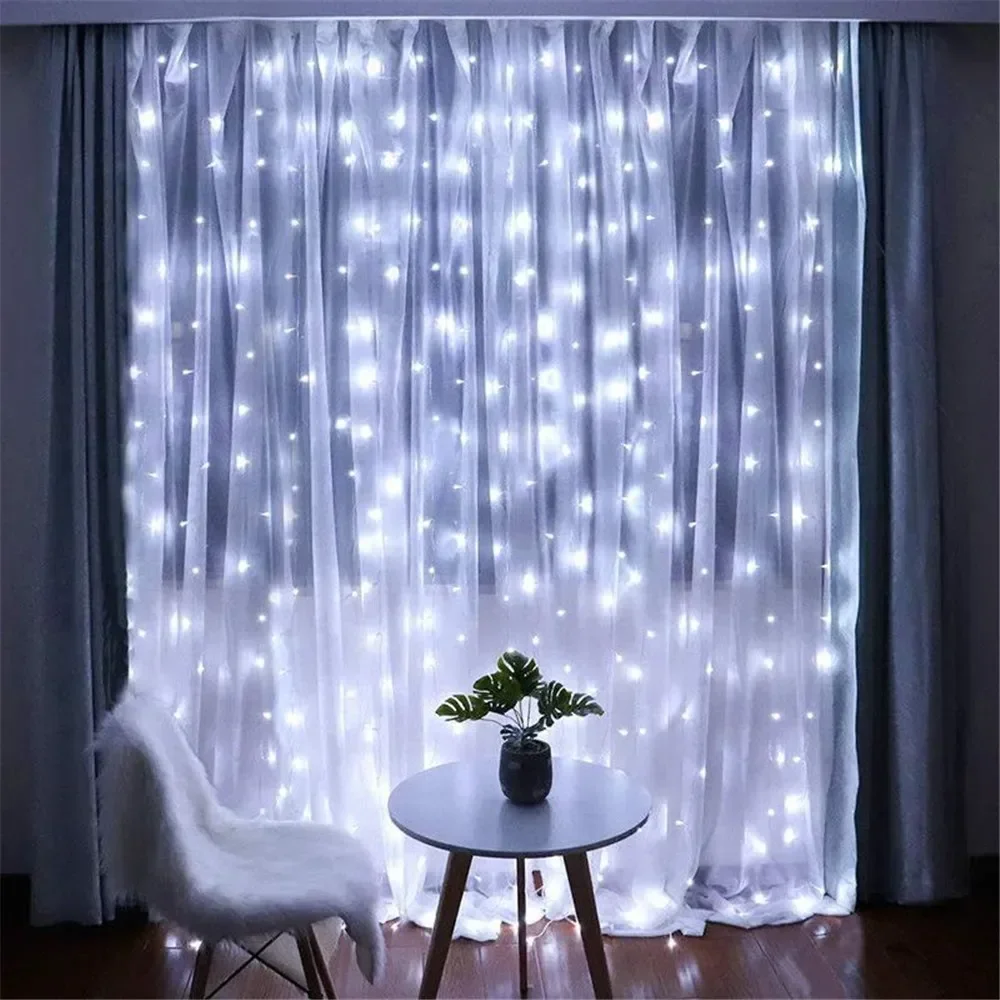 3/6M USB LED Curtain 8Modes Re - Fairy Light Curtain 评论和价格