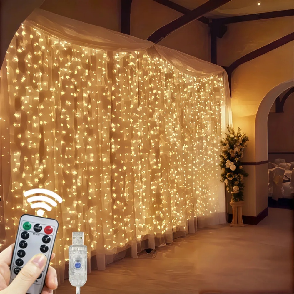 3/6m LED Curtain String Lights - Fairy Light Curtain 评论和价格