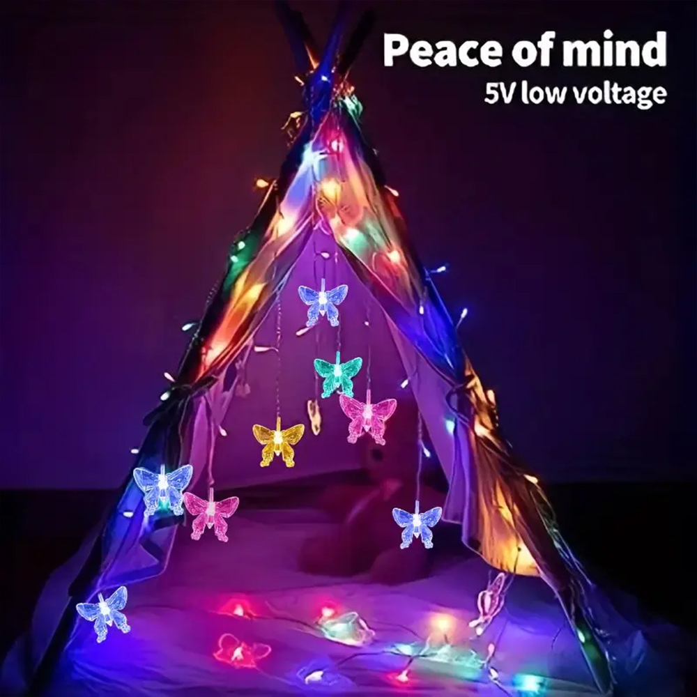 LED Butterfly Curtain String L - Fairy Light Curtain 评论和价格