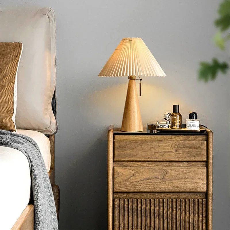 Retro Pleated Table Lamp Nordi - Lighting Decoration For Home 评论和价格
