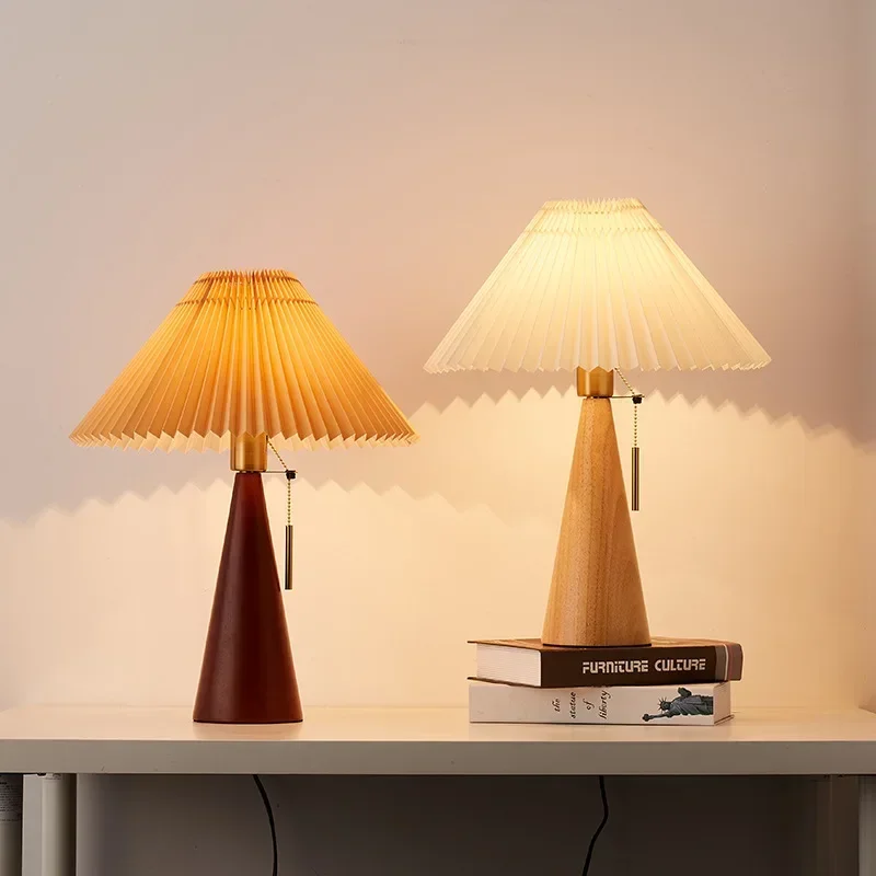 Retro Pleated Table Lamp Nordi - Lighting Decoration For Home 评论和价格