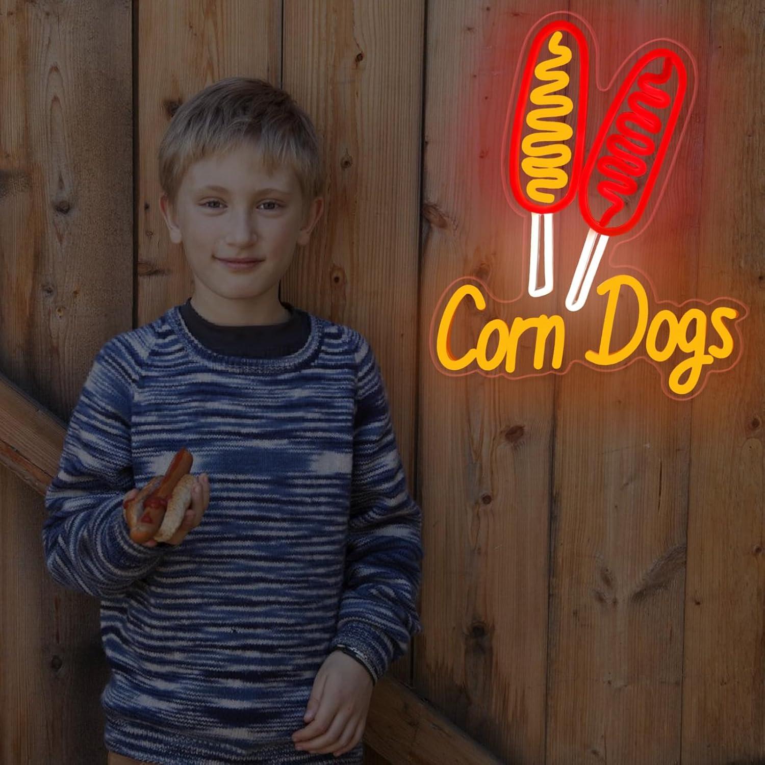 Corn Dog Neon Sign Snack USB D - Lighting Decoration Wedding 评论和价格