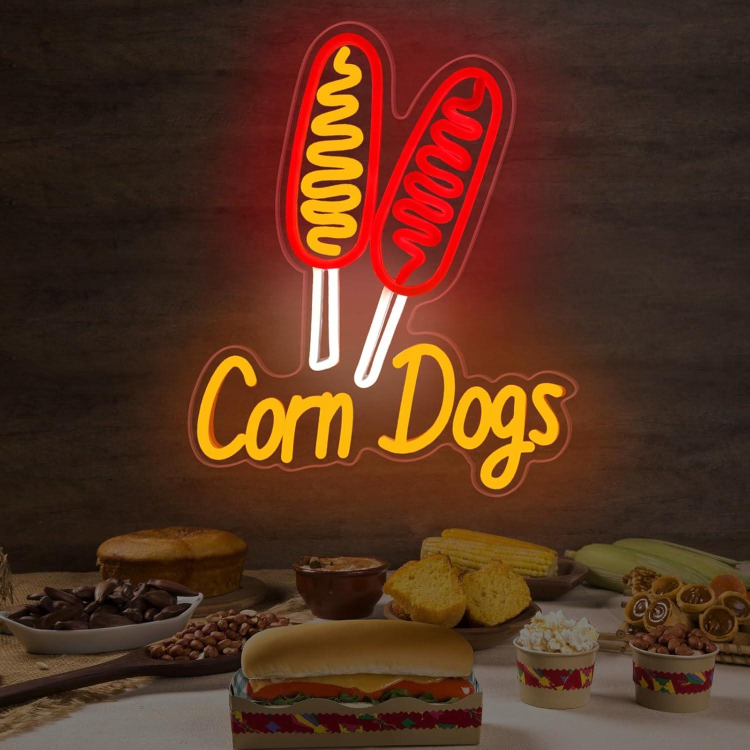 Corn Dog Neon Sign Snack USB D - Lighting Decoration Wedding 评论和价格