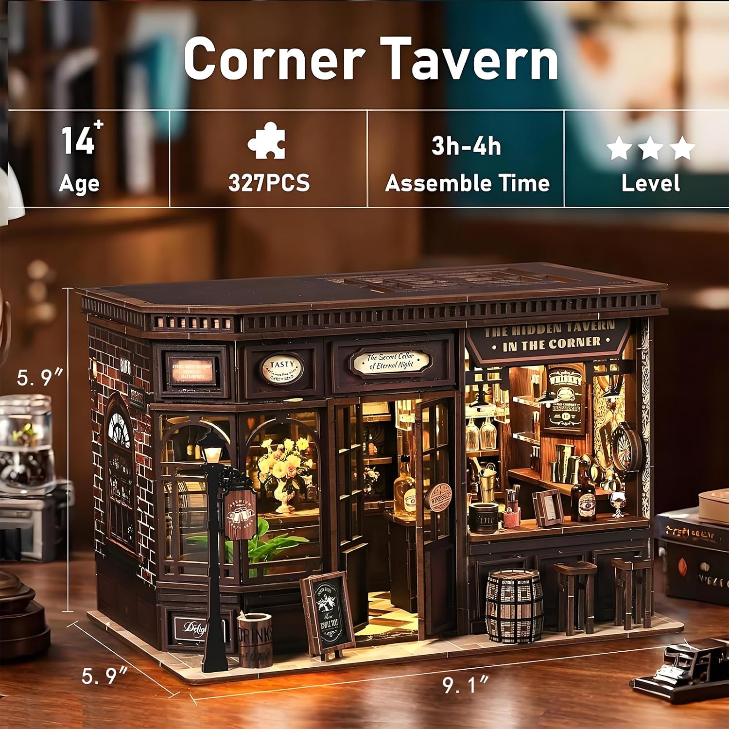 DIY Assembly, DIY Mini House H - Lighting Home Decor Products 评论和价格